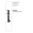 GEMINI CD-210 Manual de Usuario